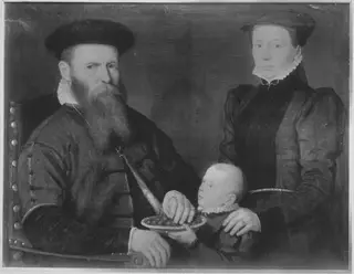 Familienbildnis, by Unknown, 1593