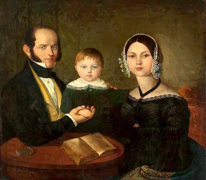 Family portrait, by Unknown