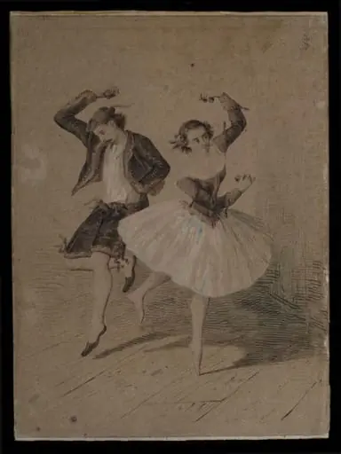 Fanny Cerrito and Arthur Saint-Leon, by Unknown