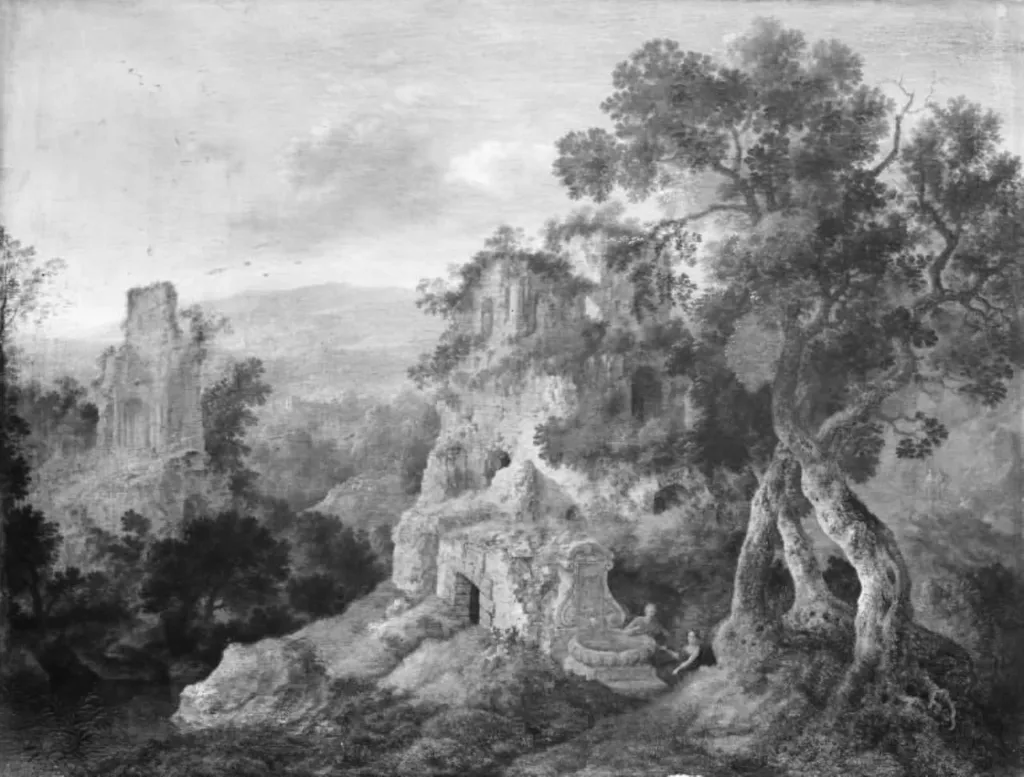 Fantasy of Mountain Scenery, by Unknown, 1750
