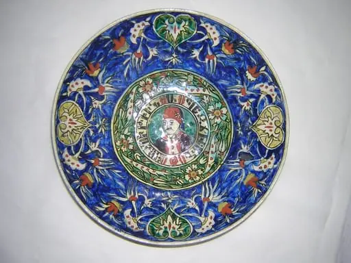 Farfurie cu portretul lui Harutiun Bezciyan (Bezdjian), by Unknown
