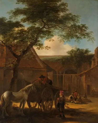 Farmyard, by Unknown