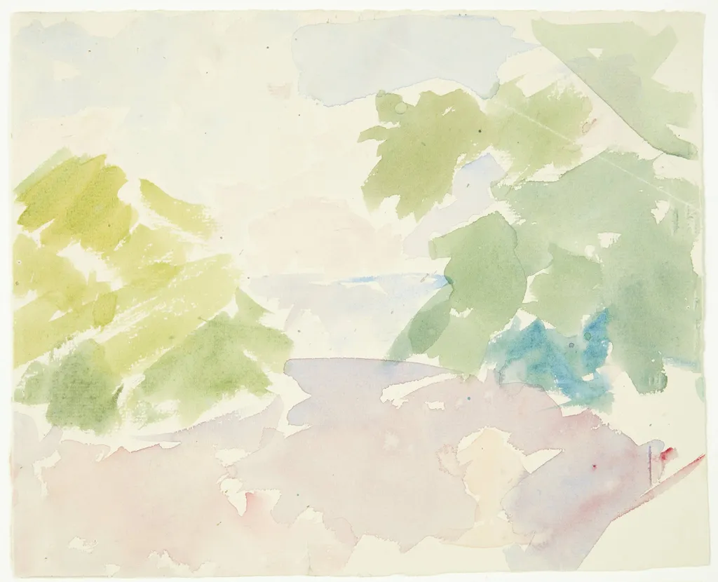 Farvestudie til Langelinie-billedet, by Unknown, unspecified, 1925