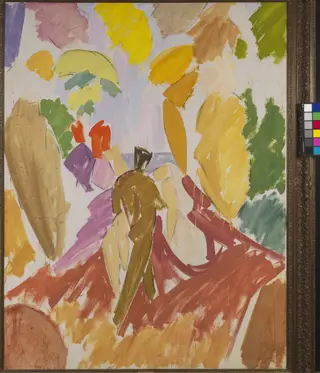 Faun and Nymph, by Unknown, 1940