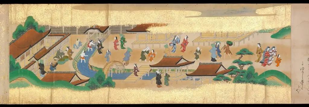 Festivities of the Twelve Months: “Sannō Hiyoshi Festivals Held on the Day of the Monkey in the Mid-Fourth Month”; Festivities of the Twelve Months: “Sumō Wrestling at Matsuno’o Shrine during the Hass, by Unknown, 1716