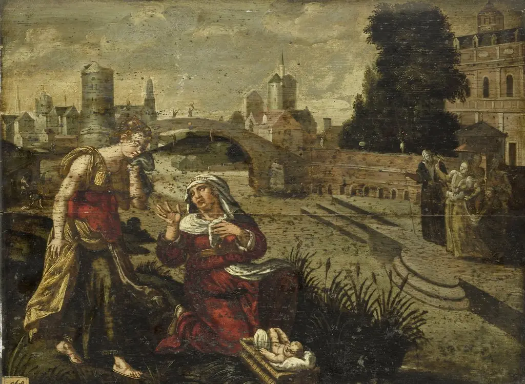 Finding of Moses, by Unknown
