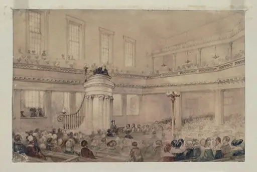 Finsbury Chapel, Moorfields, by Unknown