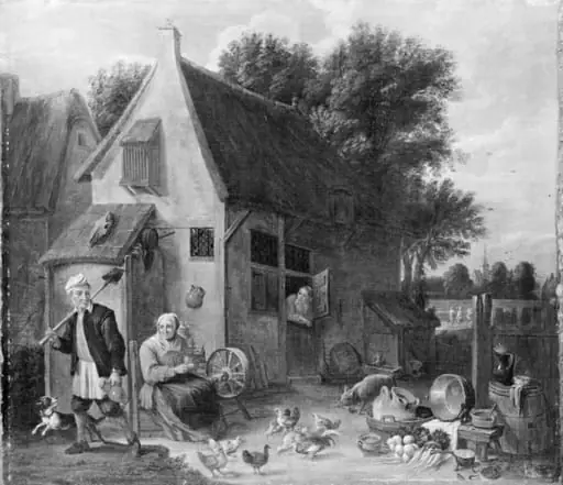 Flemish Peasant Family, by Unknown