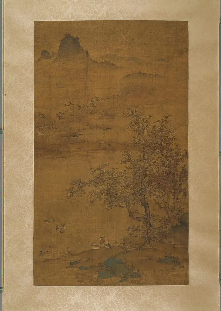 Flight of Geese, by Unknown
