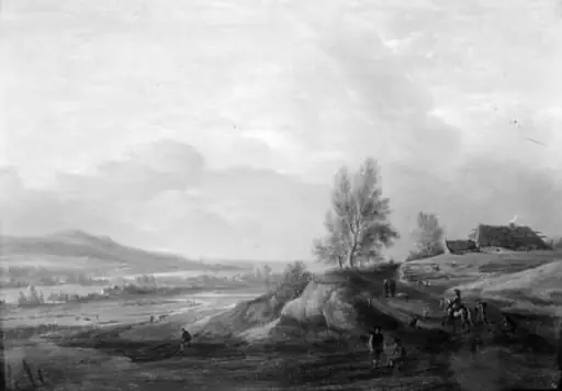 Flodlandskab, by Unknown