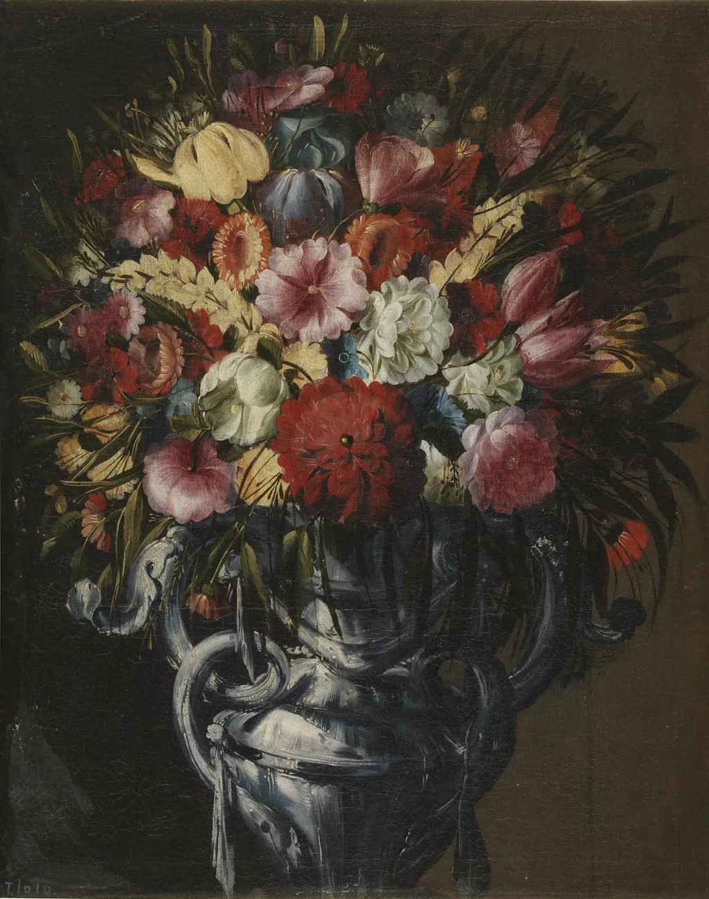 Florero, by Unknown, oil, 1601