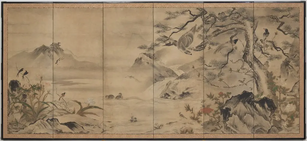 Flowers and Birds, by Unknown