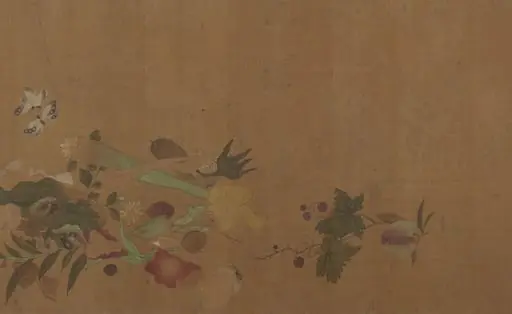 清　佚名　傳錢選　花果草蟲圖　卷|Flowers and Insects, by Unknown, 1777