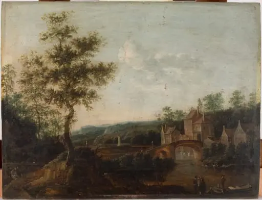 Flußlandschaft, by Unknown