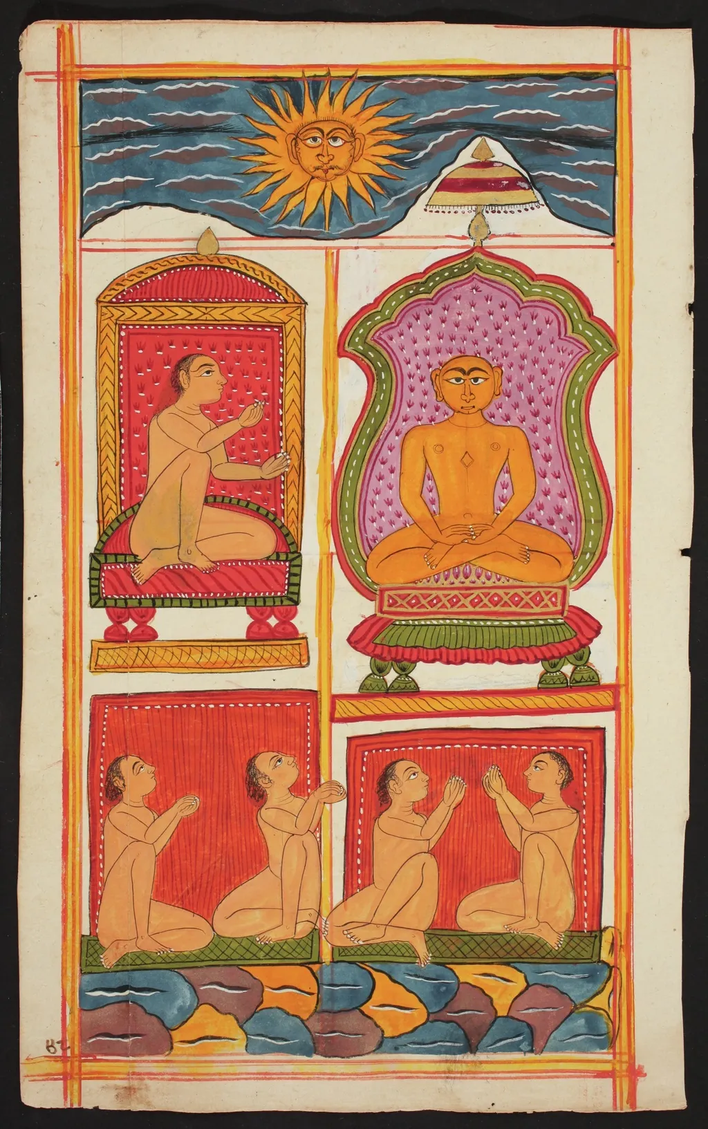 Folio from the Bhaktamara Stotra (“Hymn of the Immortal Devotee”), by Unknown, unspecified