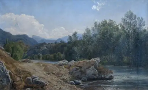 Formiddag ved Garonne. Montréjeau, by Unknown