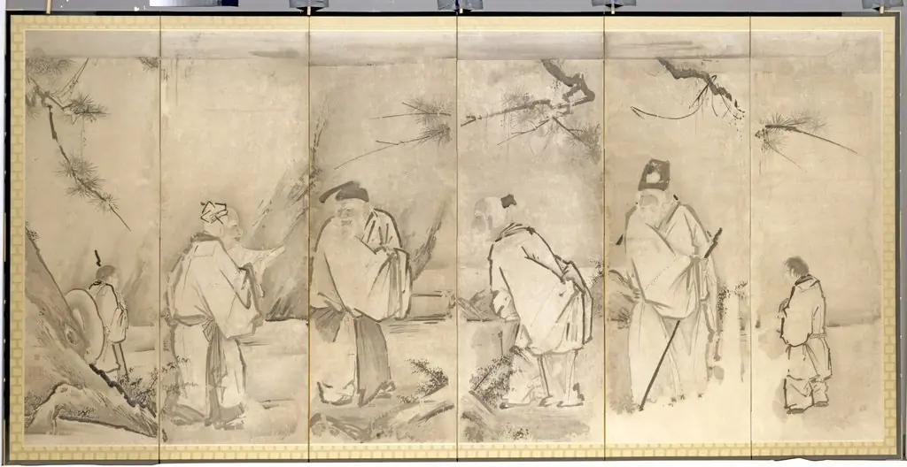 Four Elders of Mt. Shang, by Unknown