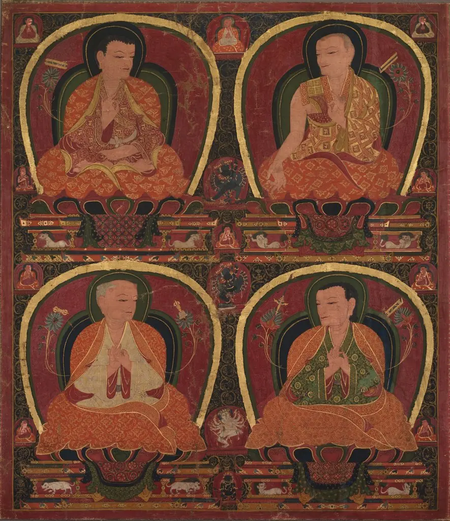 Four Seated Masters, by Unknown