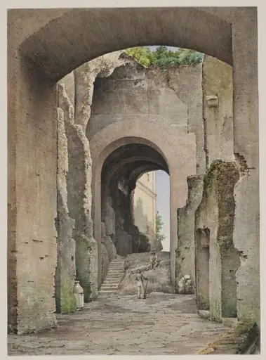 Fra udgravning i Kejserpaladset, Rom 1864, by Unknown