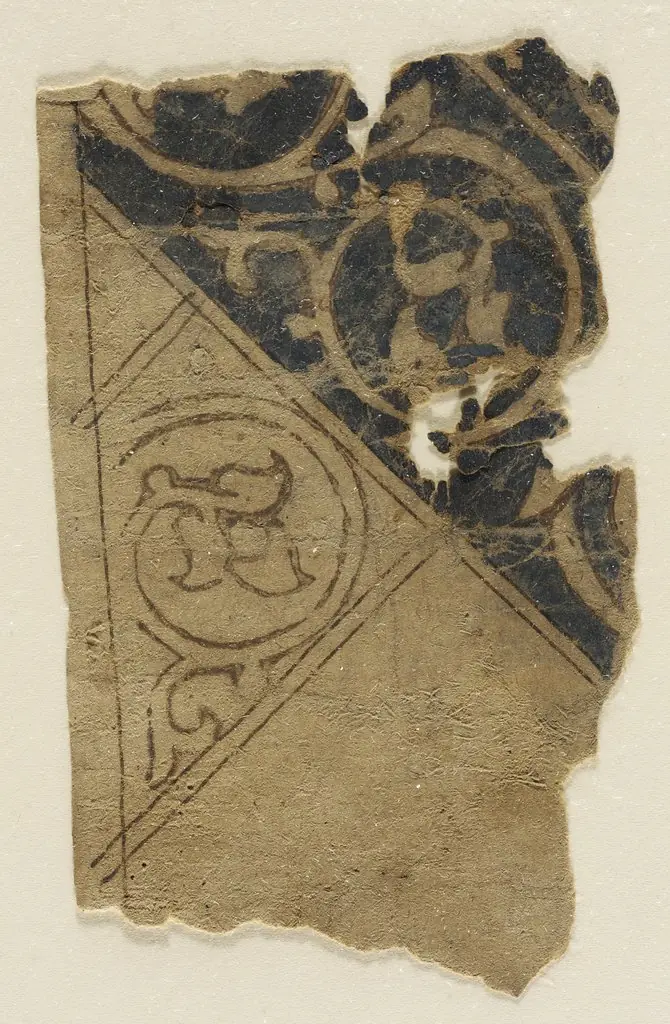 Fragmentary Playing Card, by Unknown