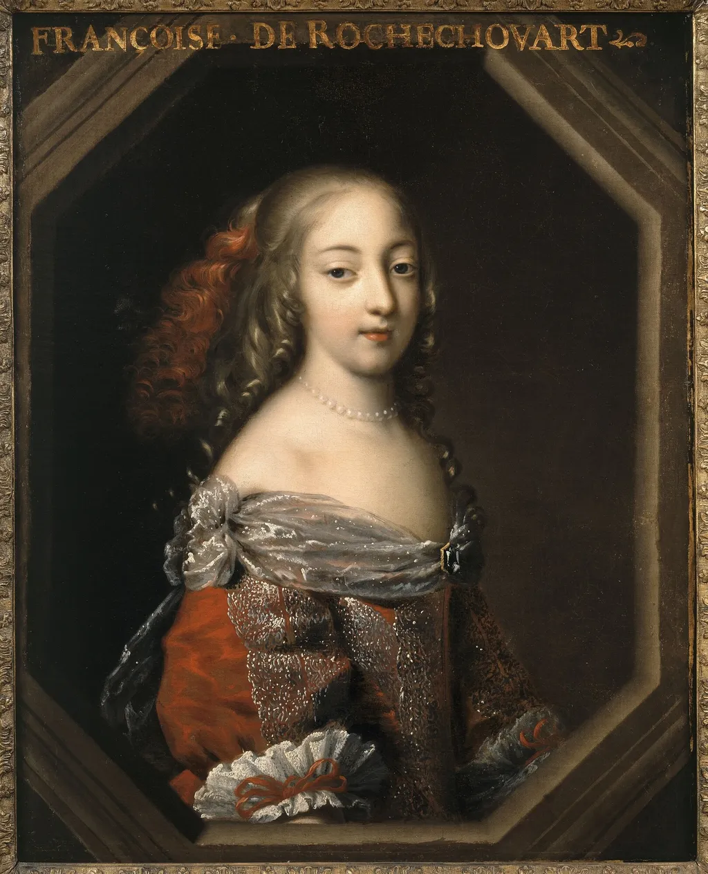 Françoise de Rochechouart, by Unknown, oil, 1660