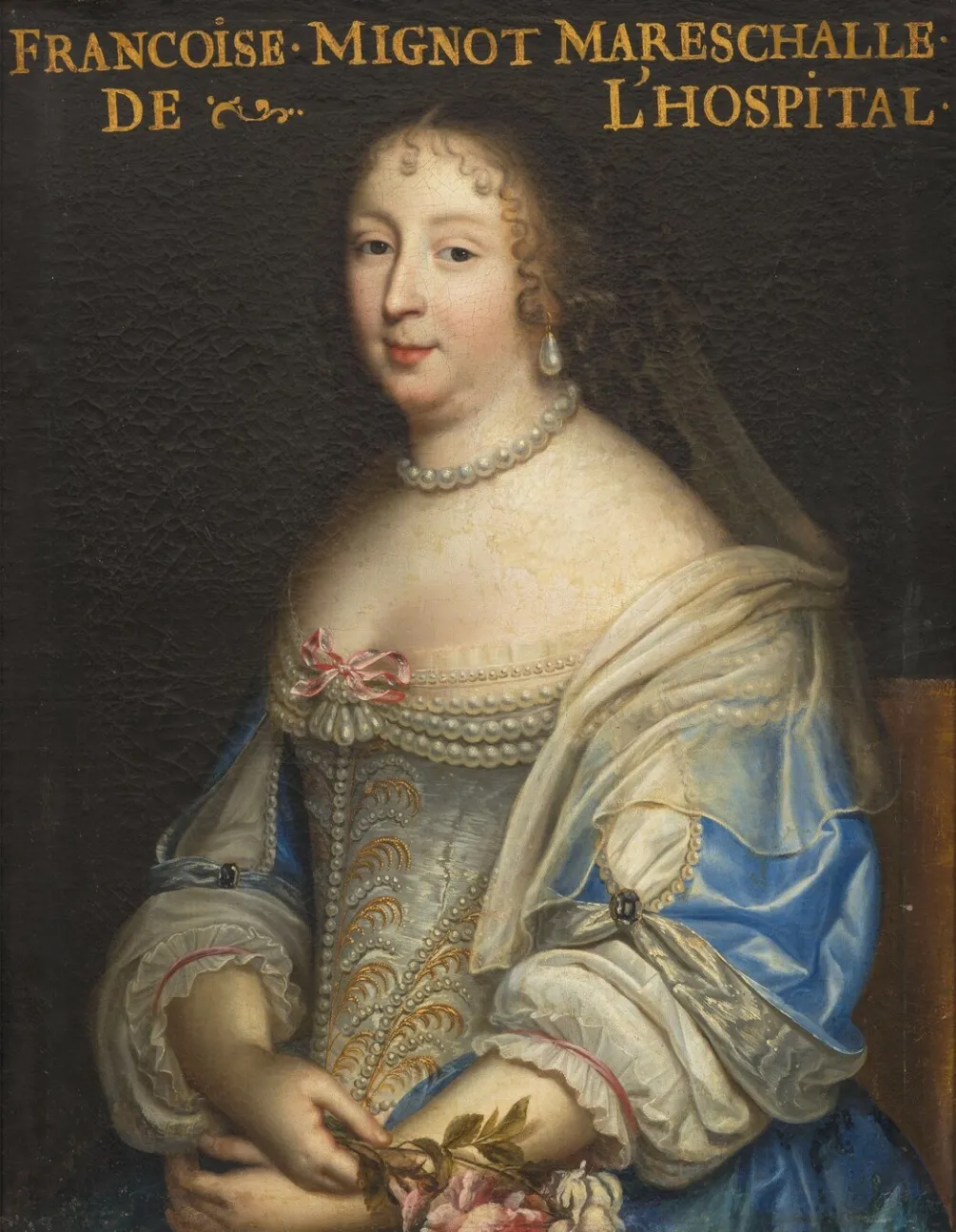Françoise-Marie Mignot, maréchale de l'Hôpital (1624-1711), by Unknown, oil, 1669