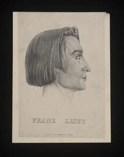 Franz Liszt, by Unknown