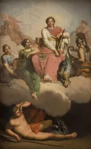 Frederik V as Patron of Science and the Arts, by Unknown