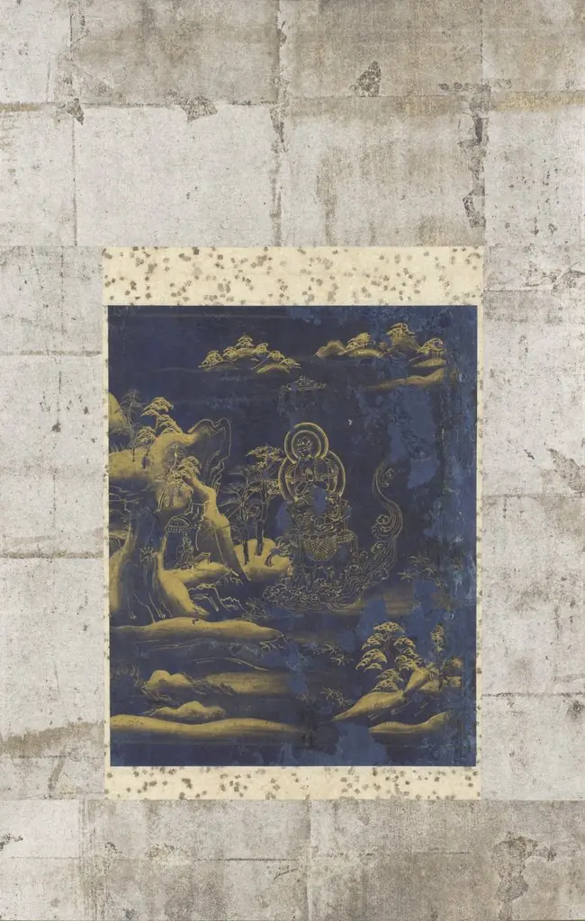 Frontispiece Painting of the Sutra of Meditation on Samantabhadra from the Threefold Lotus Sutra, Chusonji Version, by Unknown