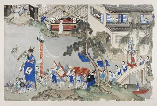 Funeral procession of a woman, by Unknown