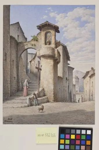 Gade i Subiaco, by Unknown