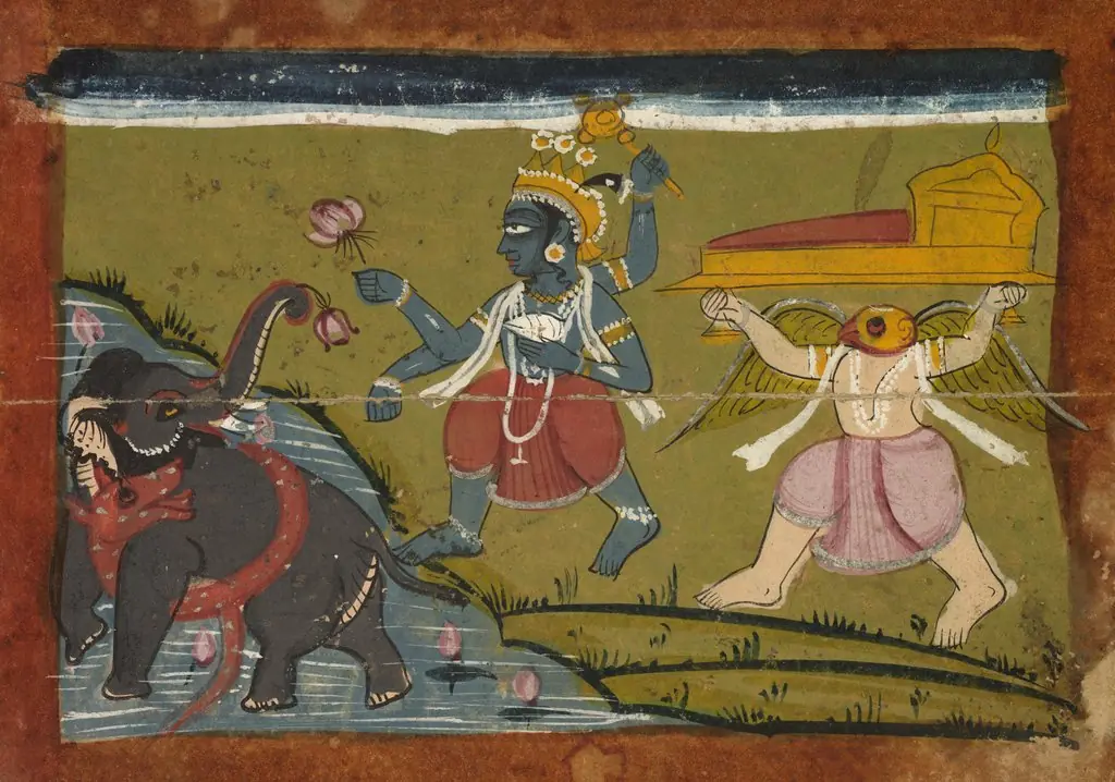 Gajendra Moksha: The Salvation of the King of the Elephants, by Unknown