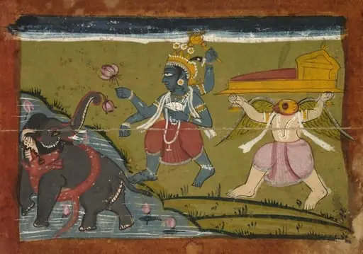 Gajendra Moksha: The Salvation of the King of the Elephants, by Unknown