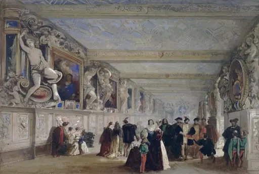 Gallery of Francis I at Fontainebleau, by Unknown
