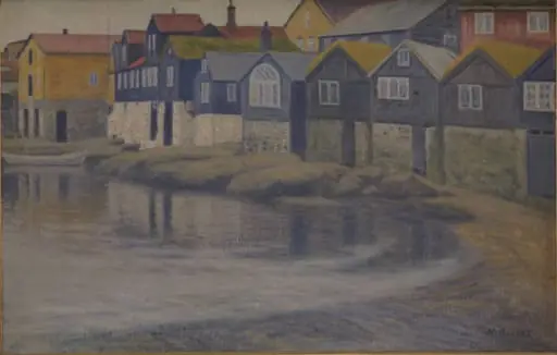 Gamle huse i Thorshavn, by Unknown