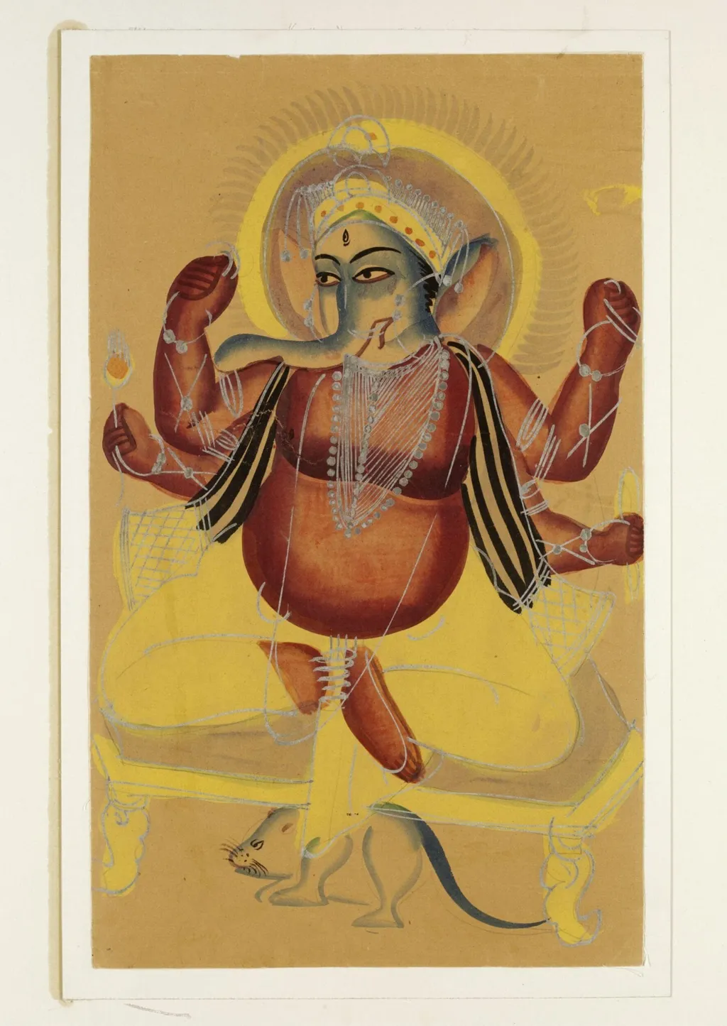 Ganesha, by Unknown, paint, 1885