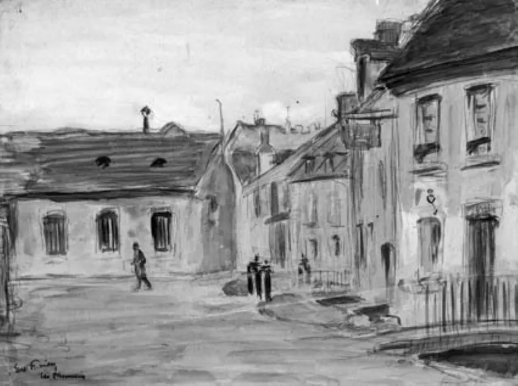 Garverierne i Falaise, Normandiet, by Unknown, unspecified, 1902