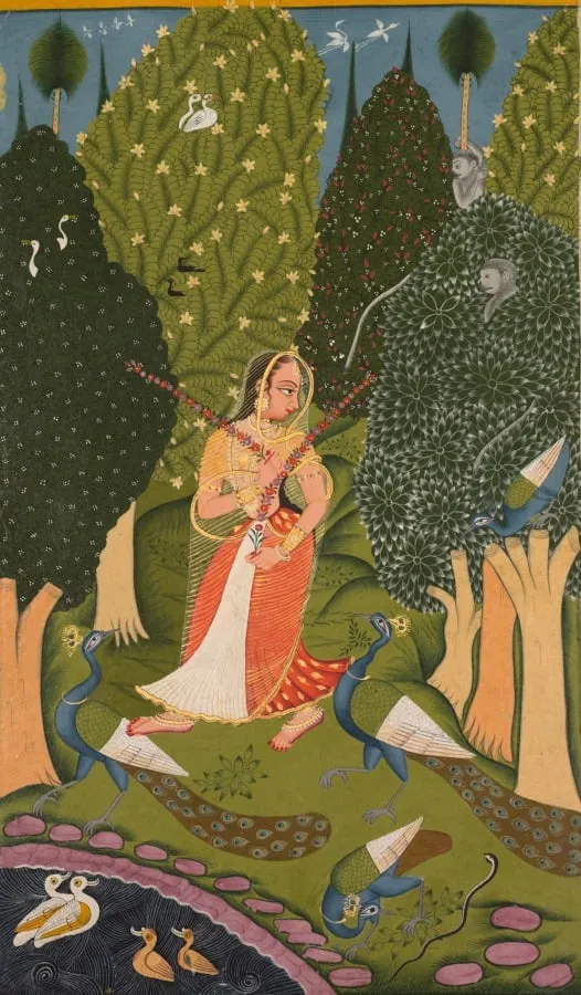 Gaudi Ragini, page from a Ragamala series, by Unknown, unspecified, 1790