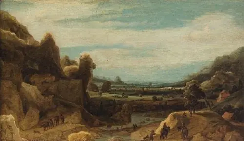 Gebirgstal, by Unknown