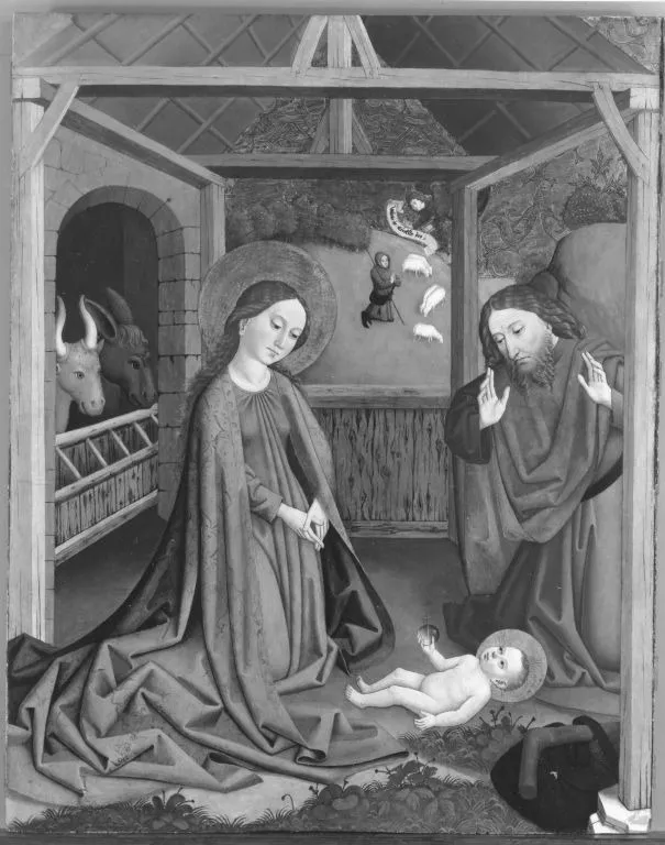 Geburt Christi (Abgespaltene Außenseite: Inv.-Nr. 10748), by Unknown, unspecified, 1470