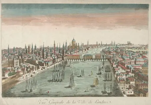 General View of London, by Unknown