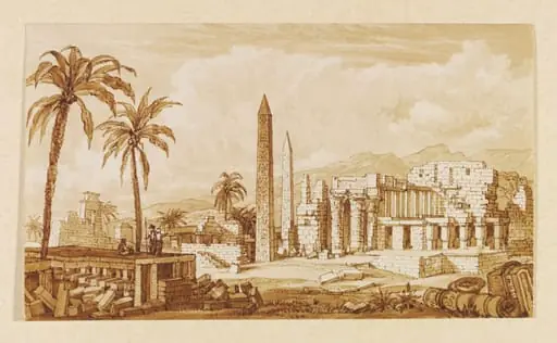 General View of the Ruins of the Palace of Sesostris or Osymandias, by Unknown