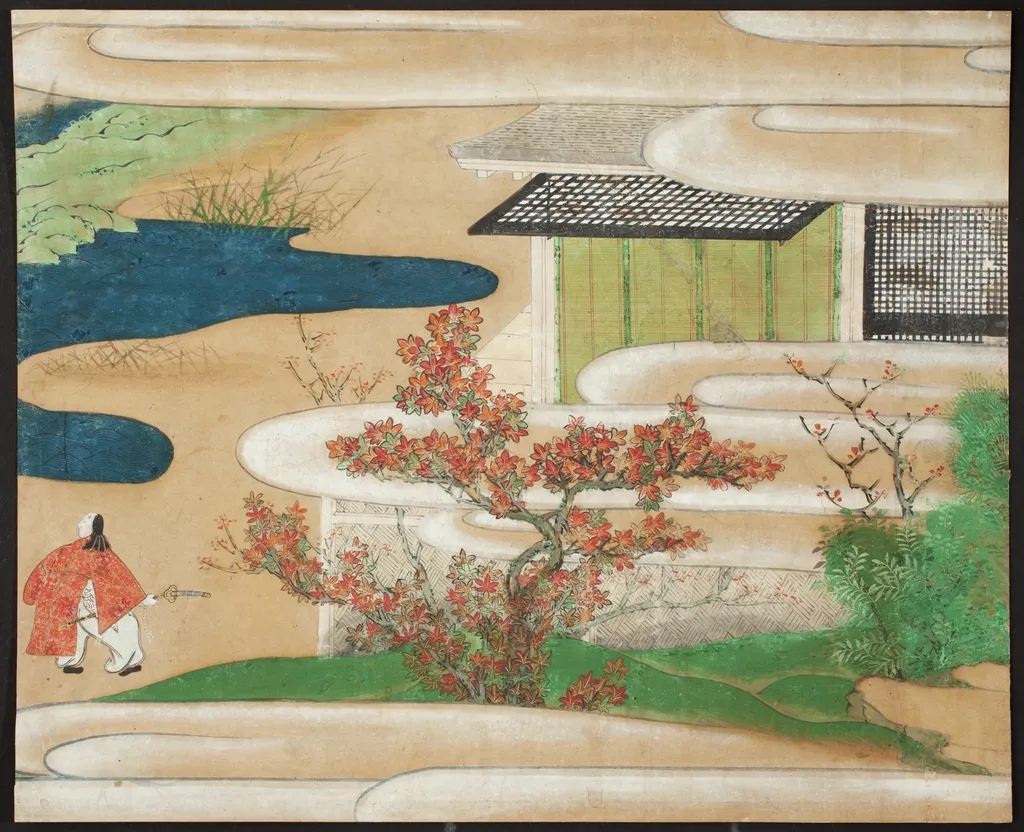 Genji Monogatari, by Unknown, unspecified, 1600