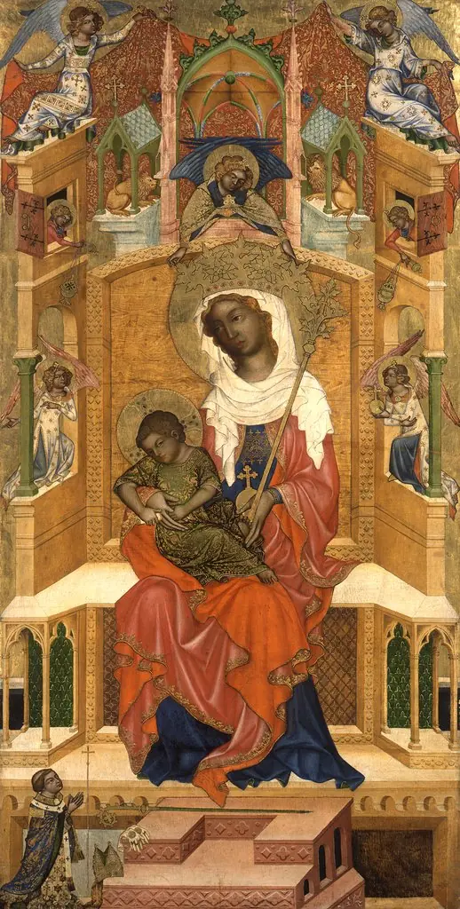 Glatz Madonna, by Unknown, 1343