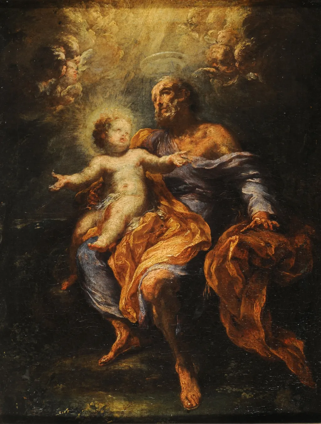Glorification of St. Joseph, by Unknown, oil, 1750