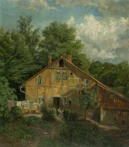 Göttinger Vorstadthaus um 1880, by Unknown