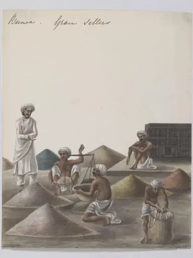 Grain-sellers, by Unknown