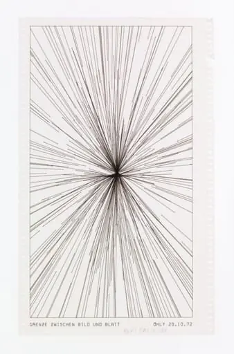 Grenze Zwischen Bild und Blatt [Border Between Picture and Sheet], by Unknown