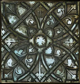 Grisaille Panel, by Unknown, 1240