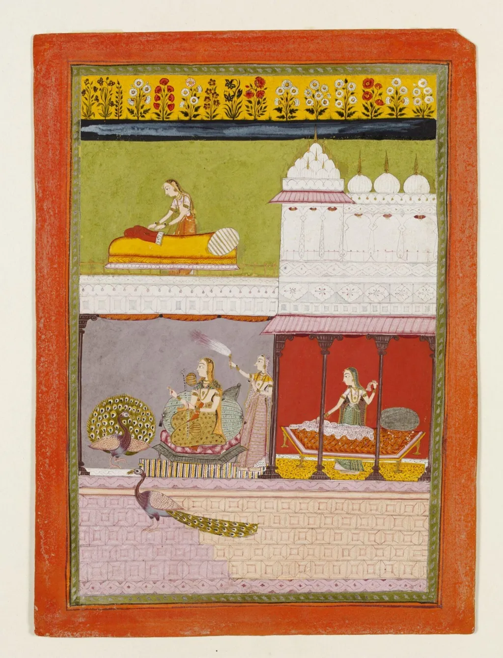Gujari ragini, by Unknown, paint, 1680